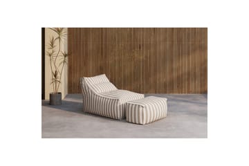 Loungestol Lenestol Redang Beige - Hvit/ beige - Møbler - Stoler - Sittesekk & sakkosekk