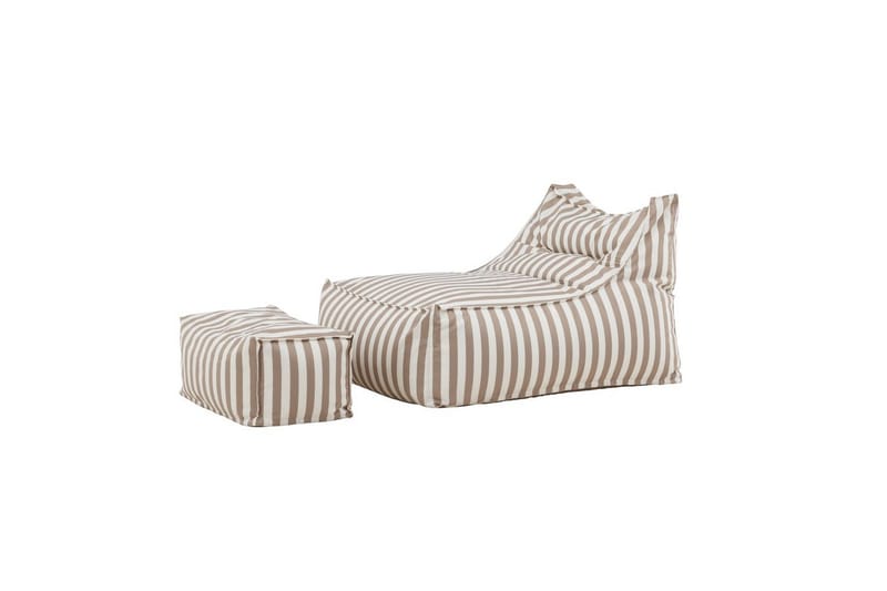 Loungestol Lenestol Redang Beige - Hvit/ beige - Møbler - Stoler - Sittesekk & sakkosekk