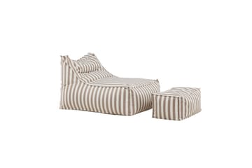 Loungestol Lenestol Redang Beige - Hvit/ beige - Møbler - Stoler - Sittesekk & sakkosekk