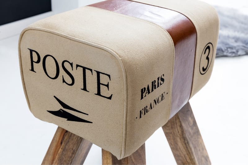 Sittpall Wohnling Beige - Møbler - Stoler - Krakk