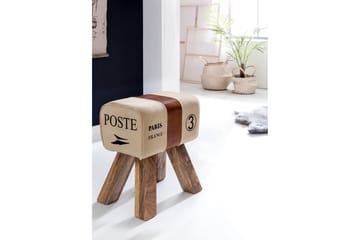 Sittpall Wohnling Beige - Møbler - Stoler - Krakk