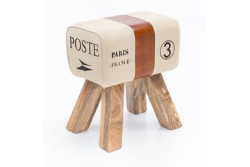 Sittpall Wohnling Beige - Møbler - Stoler - Krakk