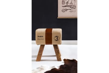 Sittpall Wohnling Beige - Møbler - Stoler - Krakk