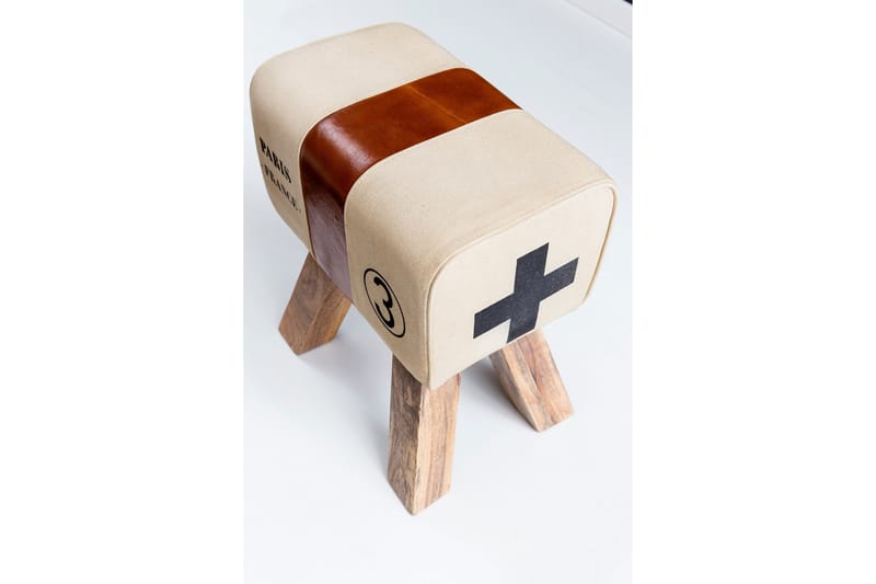 Sittpall Wohnling Beige - Møbler - Stoler - Krakk