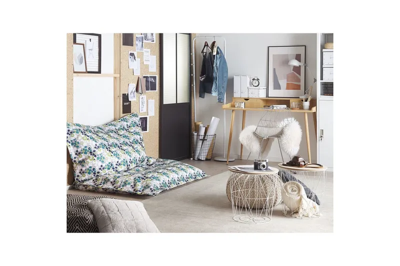 Sittsäck Beliani Fuzzy Beige, brun, 140x180x20 cm Multicolored||White||blue||Green||Grey - Møbler - Stoler - Sittesekk & sakkosekk