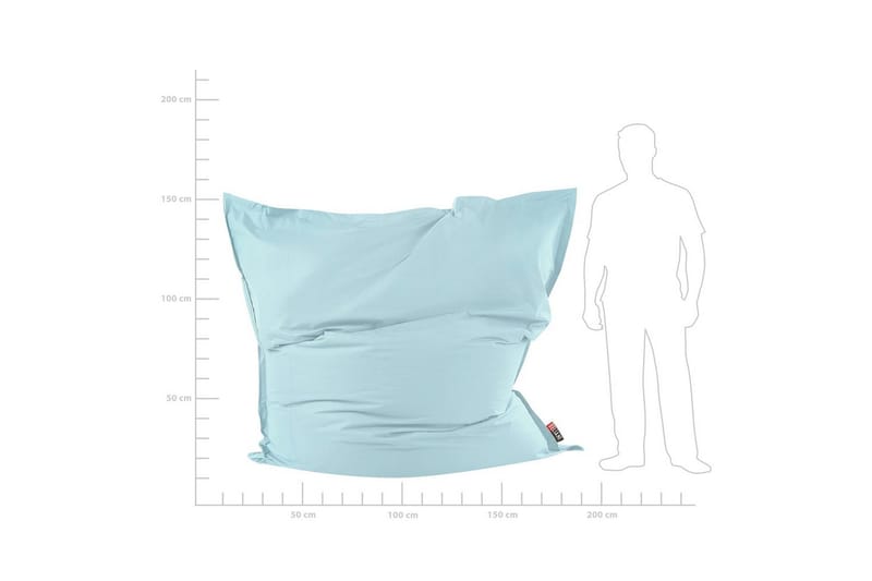 Sittsäck Beliani Fuzzy Blå, 180x230x20 cm Light blue - Møbler - Stoler - Sittesekk & sakkosekk