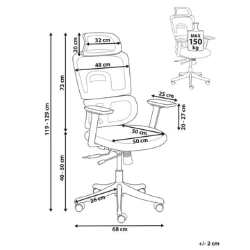Skrivebordsstol Ally - Møbler - Stoler - Kontorstol & skrivebordsstol