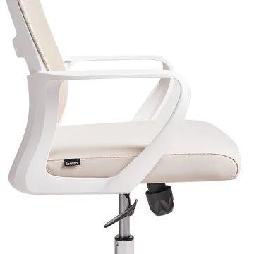 Skrivebordsstol Monarch - Beige, hvit - Møbler - Stoler - Kontorstol & skrivebordsstol