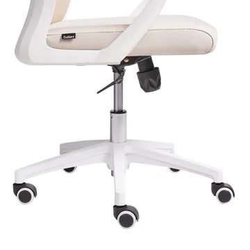 Skrivebordsstol Monarch - Beige, hvit - Møbler - Stoler - Kontorstol & skrivebordsstol