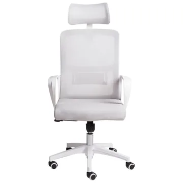 Skrivebordsstol Monarch - Grå, Hvit - Møbler - Stoler - Kontorstol & skrivebordsstol