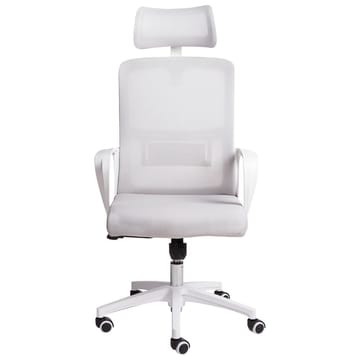 Skrivebordsstol Monarch - Grå, Hvit - Møbler - Stoler - Kontorstol & skrivebordsstol