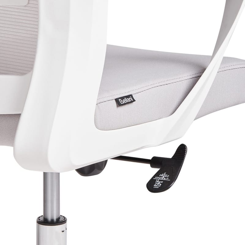 Skrivebordsstol Monarch - Grå, Hvit - Møbler - Stoler - Kontorstol & skrivebordsstol