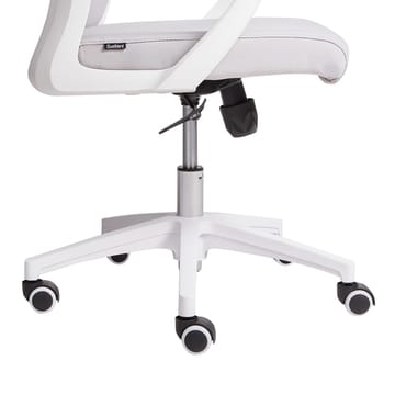 Skrivebordsstol Monarch - Grå, Hvit - Møbler - Stoler - Kontorstol & skrivebordsstol