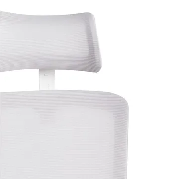 Skrivebordsstol Monarch - Grå, Hvit - Møbler - Stoler - Kontorstol & skrivebordsstol