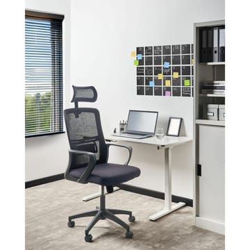 Skrivebordsstol Monarch - Svart, Hvit - Møbler - Stoler - Kontorstol & skrivebordsstol