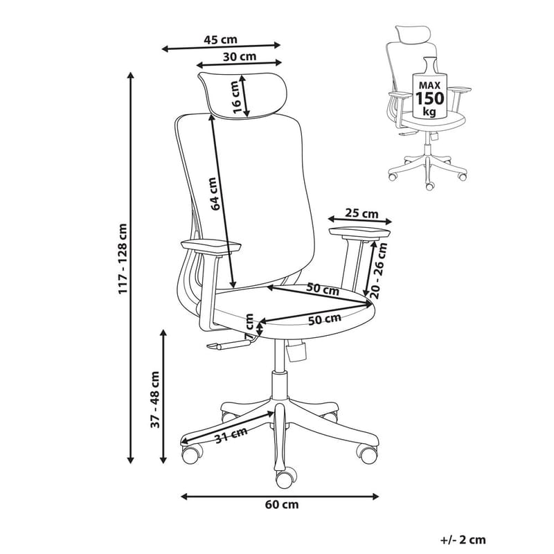 Skrivebordsstol Partner - Møbler - Stoler - Kontorstol & skrivebordsstol