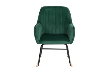 Anrew Gyngestol Fløyel - Grønn - Møbler - Stoler - Snurrestoler & Gyngestoler