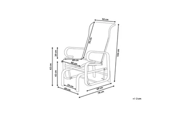 Chapau Gyngestol - Brun - Hagemøbler & utemiljø - Stoler & Lenestoler - Gyngestol utendørs