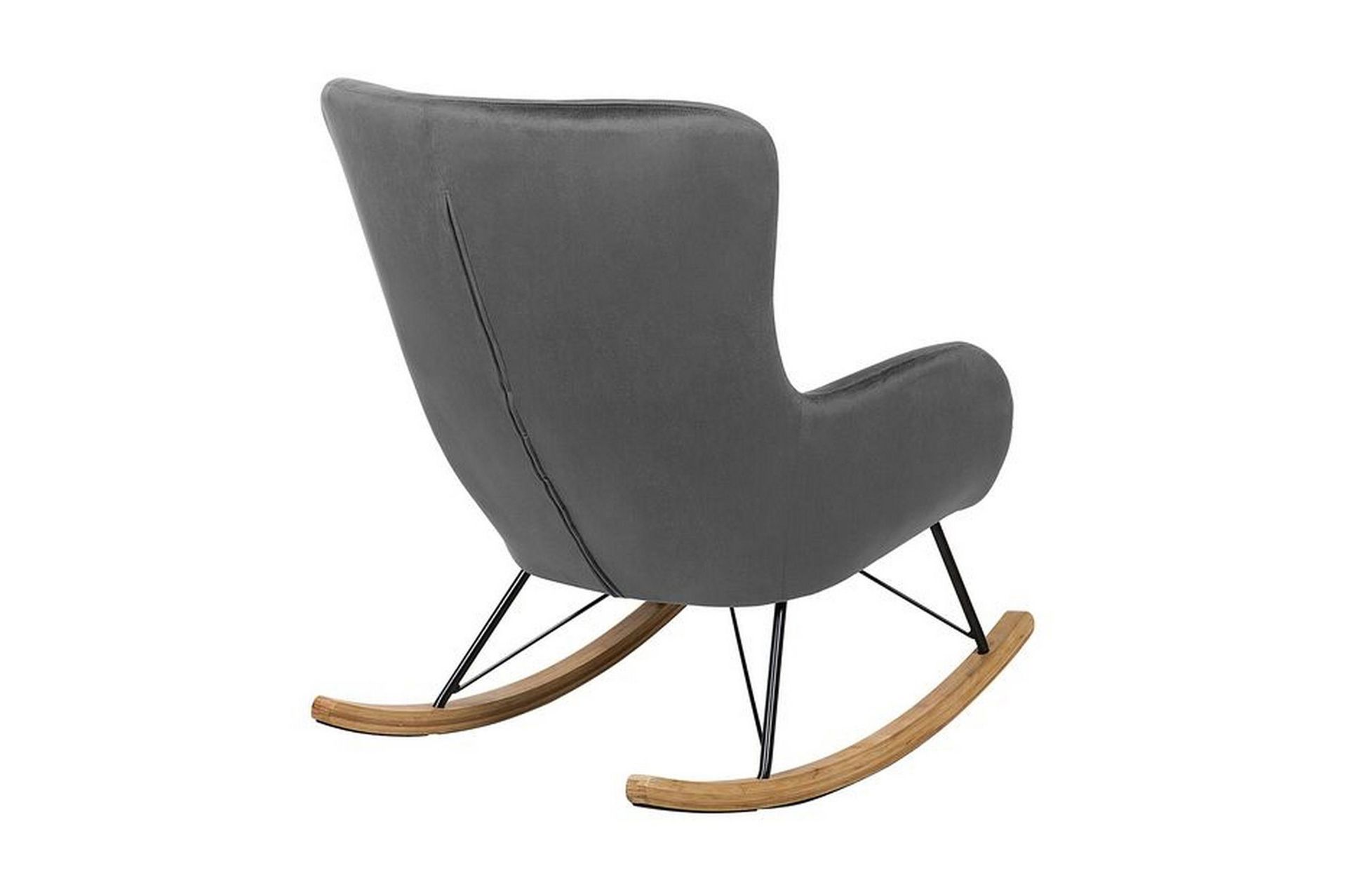 Gyngestol Thakker Fløyel - Grå - Møbler - Stoler - Snurrestoler & Gyngestoler