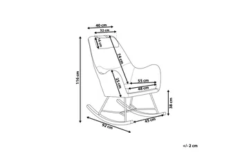 Harnos Gyngestol - Beige - Møbler - Stoler - Snurrestoler & Gyngestoler