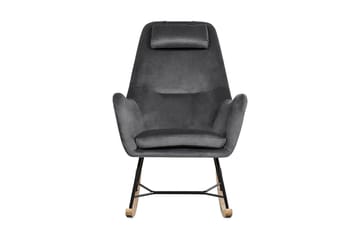 Harnos Gyngestol Fløyel - Grå - Møbler - Stoler - Snurrestoler & Gyngestoler