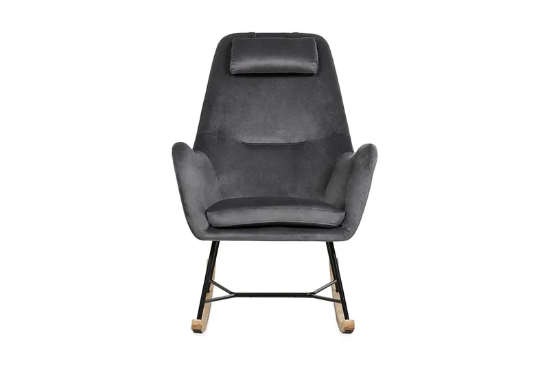 Harnos Gyngestol Fløyel, Grå