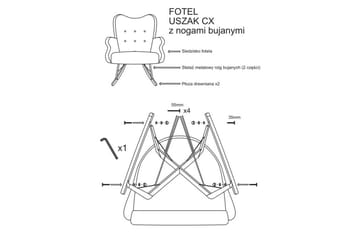 Skandynawski Gyngestol - Møbler - Stoler - Snurrestoler & Gyngestoler