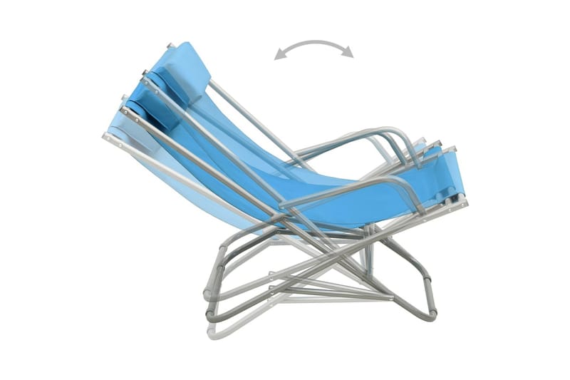 Solstoler 2 stk stål blå - Blå - Gynestol barn - Snurrestoler & Gyngestoler