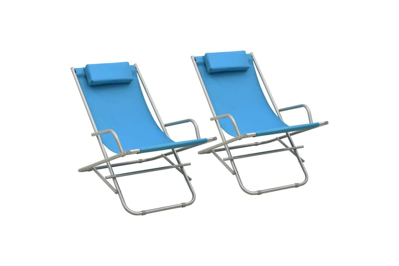 Solstoler 2 stk stål blå - Blå - Gynestol barn - Snurrestoler & Gyngestoler