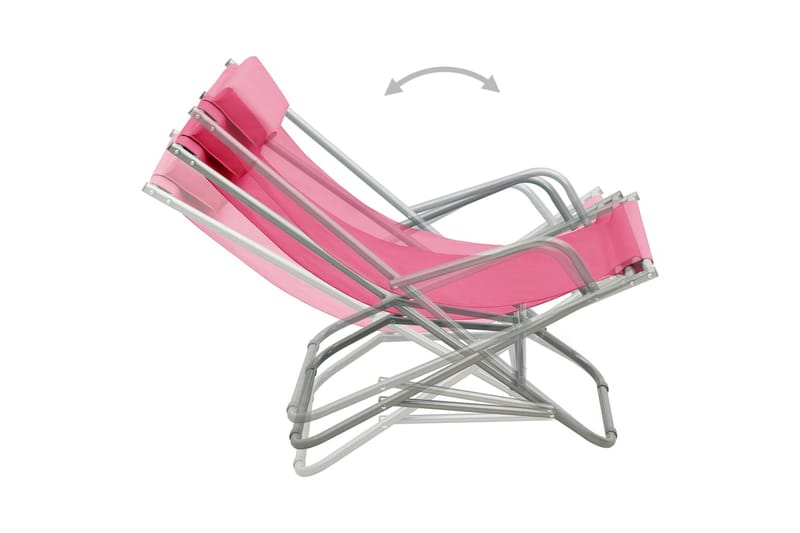 Solstoler 2 stk stål rosa - Rosa - Gynestol barn - Snurrestoler & Gyngestoler
