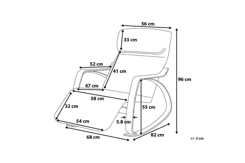Weston Gyngestol - Beige - Møbler - Stoler - Snurrestoler & Gyngestoler