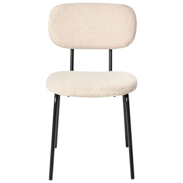 Spisestol Adair 2-pakning - Beige, svart - Møbler - Stoler - Spisestuestoler & kjøkkenstoler