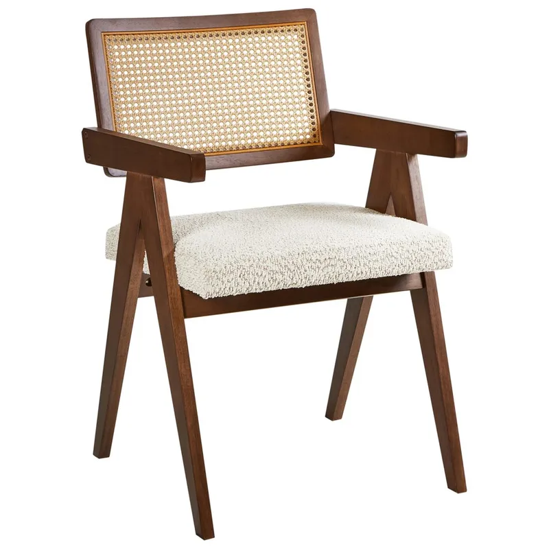 Spisestol Ava 2-pakning - Mørk brun, Beige - Møbler - Stoler - Spisestuestoler & kjøkkenstoler