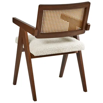 Spisestol Ava 2-pakning - Mørk brun, Beige - Møbler - Stoler - Spisestuestoler & kjøkkenstoler