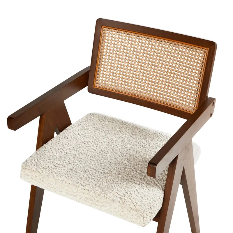 Spisestol Ava 2-pakning - Mørk brun, Beige - Møbler - Stoler - Spisestuestoler & kjøkkenstoler