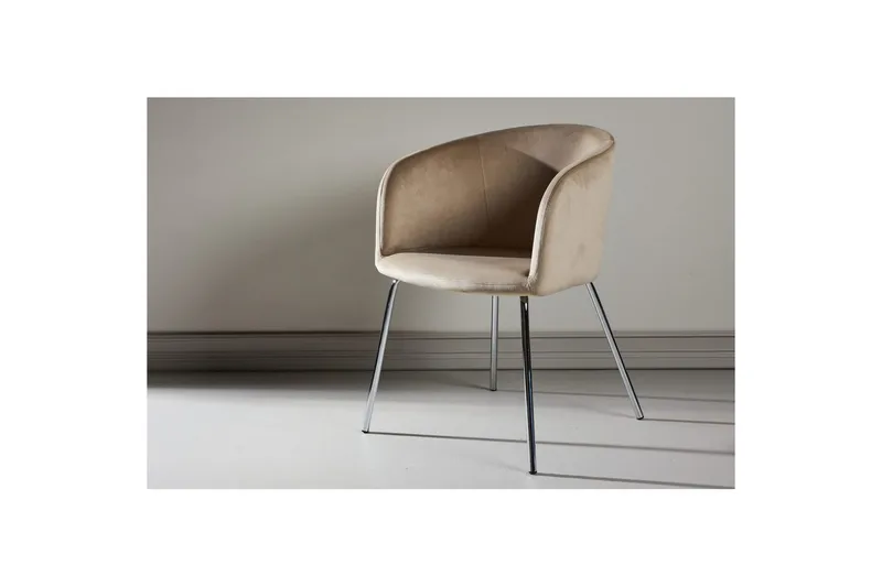 Spisestol Berit - Beige - Møbler - Stoler - Spisestuestoler & kjøkkenstoler