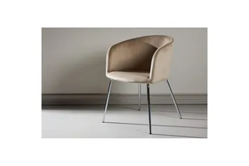 Spisestol Berit - Beige - Møbler - Stoler - Spisestuestoler & kjøkkenstoler