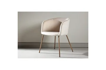 Spisestol Berit - Krem - Møbler - Stoler - Spisestuestoler & kjøkkenstoler