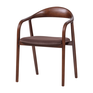 Spisestol Bran med armlener - Brun - Møbler - Stoler - Spisestuestoler & kjøkkenstoler