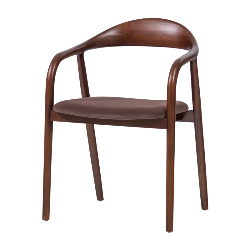 Spisestol Bran med armlener, Brun