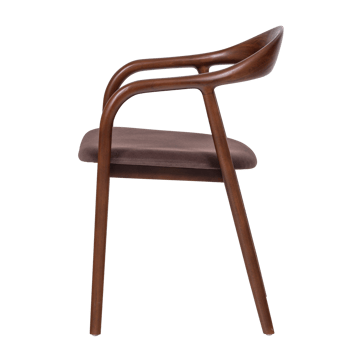 Spisestol Bran med armlener - Brun - Møbler - Stoler - Spisestuestoler & kjøkkenstoler