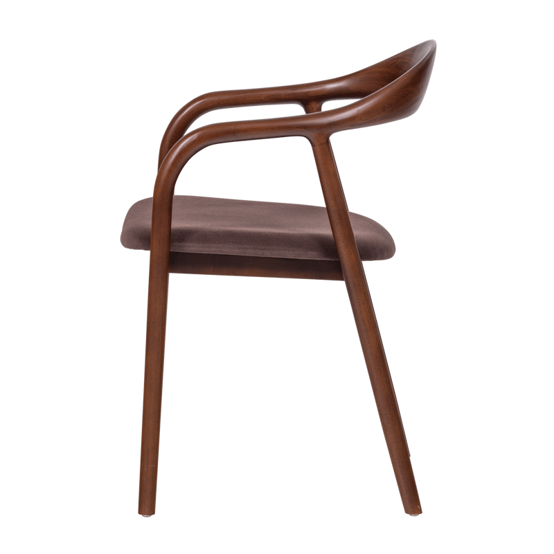 Spisestol Bran med armlener - Brun - Møbler - Stoler - Spisestuestoler & kjøkkenstoler