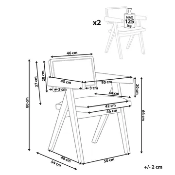 Spisestol Carmody 2-pakning - Møbler - Stoler - Spisestuestoler & kjøkkenstoler