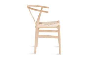 Spisestol Dastoori - Hvitlasert / Eik / Tre / Natur - Møbler - Stoler - Spisestuestoler & kjøkkenstoler