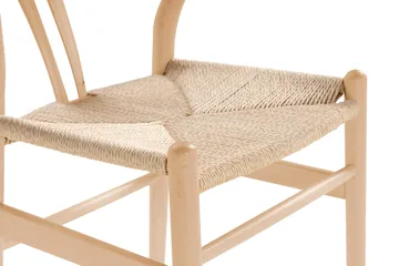 Spisestol Dastoori - Hvitlasert / Eik / Tre / Natur - Møbler - Stoler - Spisestuestoler & kjøkkenstoler