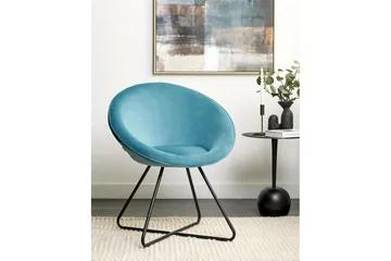 Spisestol Floby ll - Blå, Svart - Møbler - Stoler - Lenestoler