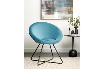 Spisestol Floby ll - Blå, Svart - Møbler - Stoler - Lenestoler