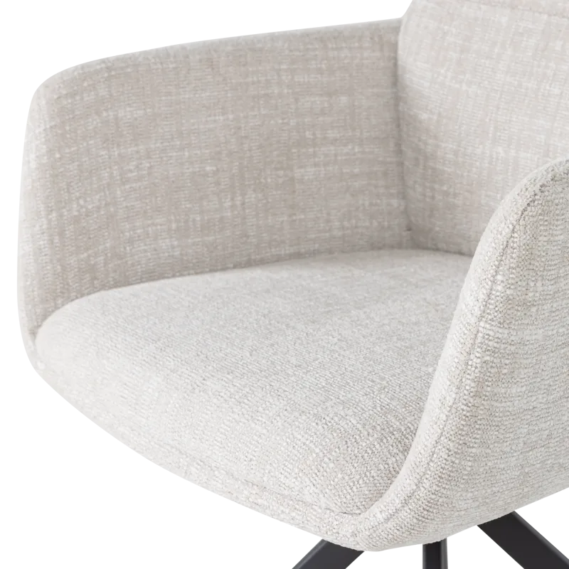 Spisestol Grant med snurrefunksjon - Natur melange - Møbler - Stoler - Karmstol