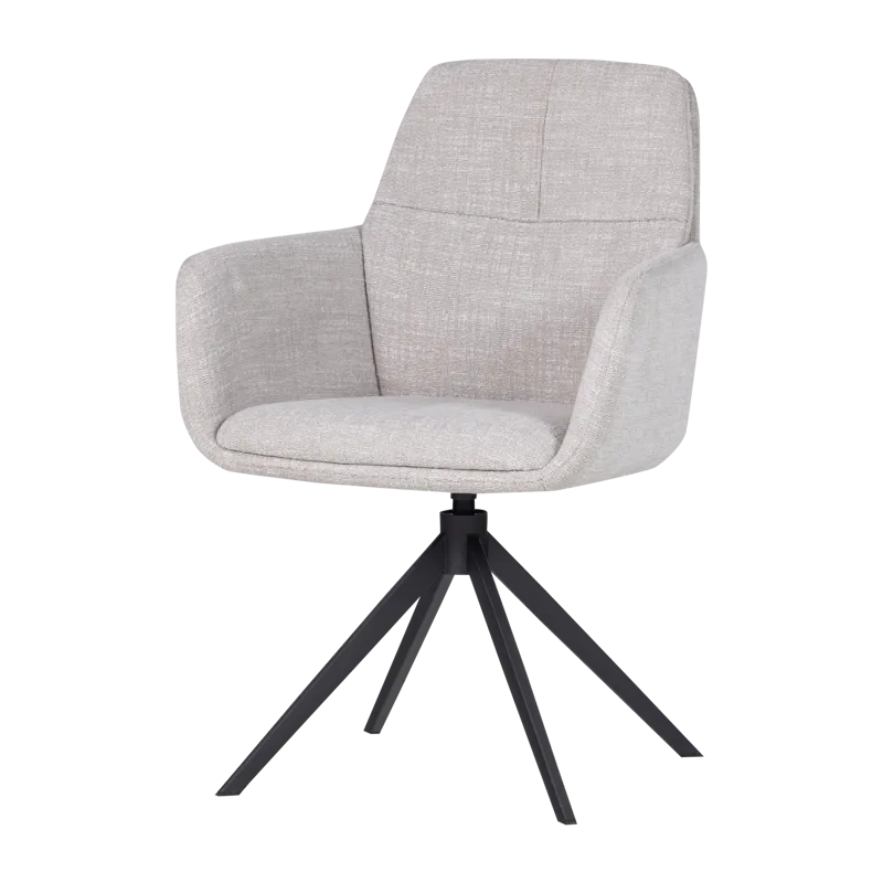 Spisestol Grant med snurrefunksjon, Natur melange