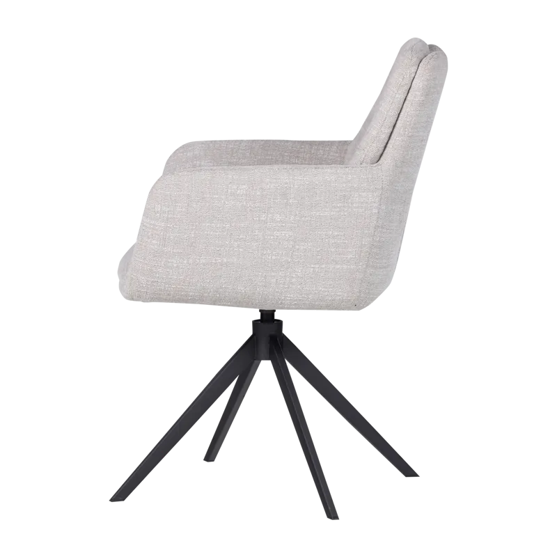 Spisestol Grant med snurrefunksjon - Natur melange - Møbler - Stoler - Karmstol